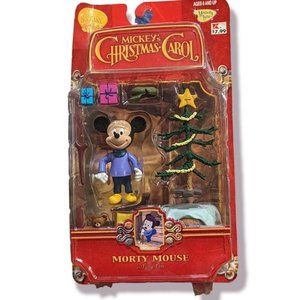 Disney Mickey's Christmas Carol Morty Mouse As Tiny Tim New Never Opened